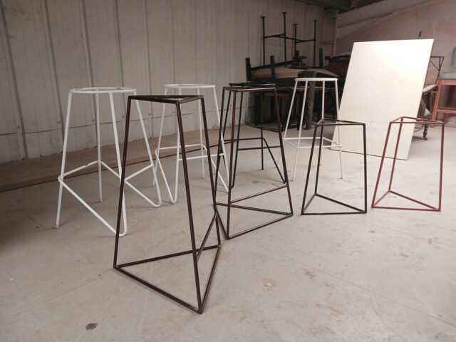 Stool Base/Bar Bases Fabricated Stools Industrial Hairpin Metal Barstool. /Metal - image 1