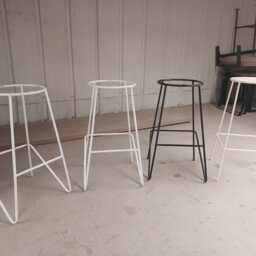 Stool Base/Bar Bases Fabricated Stools Industrial Hairpin Metal Barstool. /Metal - thumbnail 2