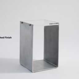 Tipton Nightstand - Medium - Bedside Table Aluminium Industrial Minimalist Modern Designed & Made in England - thumbnail 3