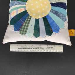 Handmade Pillow Small Accent Quilted Pieced Sewing Room Decor Housewarming Gift For Her Thank You Mother Day - thumbnail 4