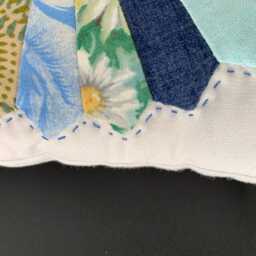 Handmade Pillow Small Accent Quilted Pieced Sewing Room Decor Housewarming Gift For Her Thank You Mother Day - thumbnail 2