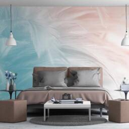 3D Feather Wallpaper Mural, Minimalist Wall Decor - Peel & Stick - thumbnail 2