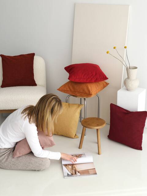 High Quality Linen Throw Pillow Cover, Modern & Soft Lumbar Case, Invisible Zipper, Heavy Cushion Custom Bedroom Decor - image 1
