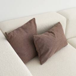 High Quality Linen Throw Pillow Cover, Modern & Soft Lumbar Case, Invisible Zipper, Heavy Cushion Custom Bedroom Decor - thumbnail 3
