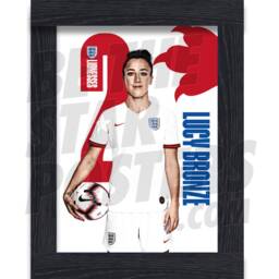 England Lionesses Bronze Headshot Poster - Officially Licensed Product Sizes A4/A3 + Framed Option - thumbnail 2