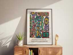 Baya Mahieddine Art Print Algerian Artist Exhibition Wall Decor - thumbnail 1