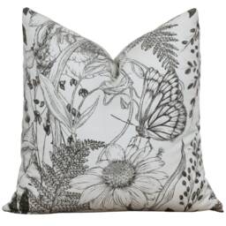 Floral Pillow Cover Decorative Throw Botanical Farmhouse Cushion 20 X 16 26 -- Grace - thumbnail 3