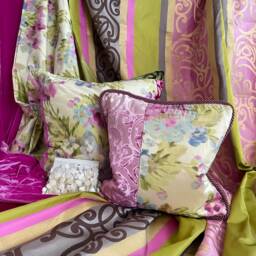 Designers Guild Silk Velvet Pillow Cover Lilac Purple Floral, 16 - thumbnail 2