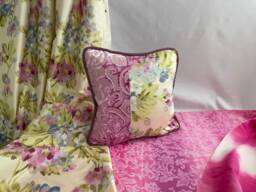 Designers Guild Silk Velvet Pillow Cover Lilac Purple Floral, 16 - thumbnail 1