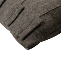 "Euro Pillow Sham Ash Gray Decorative 24""x24""/26""x26" - thumbnail 2