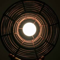 Fish Tank Shaped Rattan Pendant Light, Vintage Ceiling Lighting, Lampshade Width 30cm/11.8 - thumbnail 3