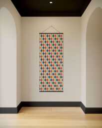 Harlequin Pattern Tapestry - Wall Hanging Unique Art