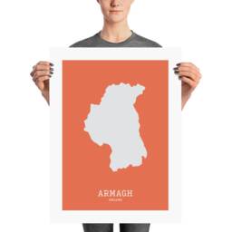 Armagh Map Art Print - Modern Irish Wall Decor - thumbnail 3
