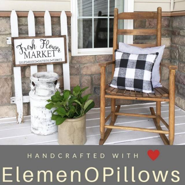 Outdoor Black Pillow Covers, Farmhouse Cover, Outdoor Decor - image 1