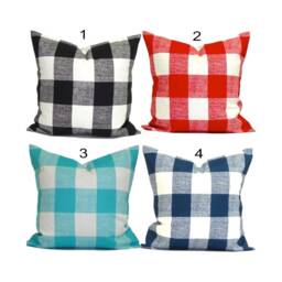 Outdoor Black Pillow Covers, Farmhouse Cover, Outdoor Decor - thumbnail 3