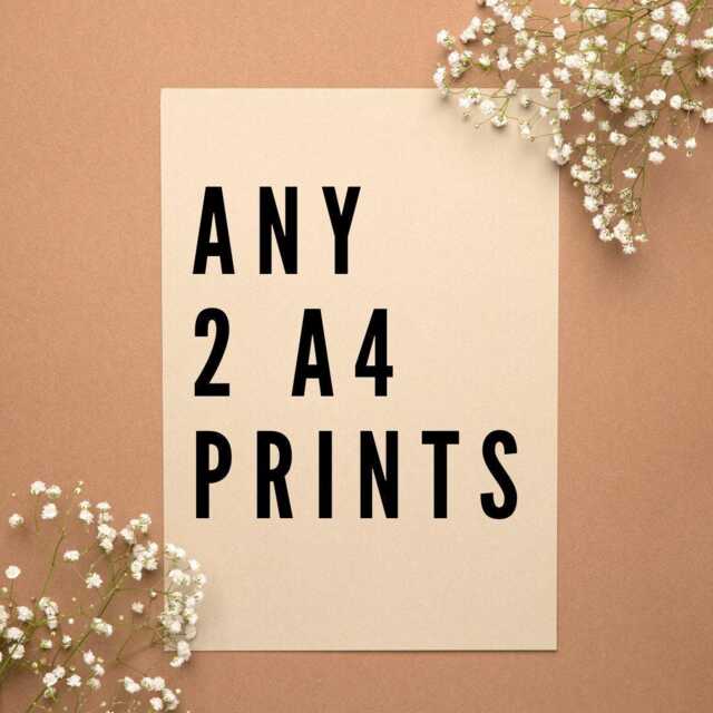 Any 2 A4 Prints Bundle Offer - Scots Scotland Gift For Scottish Home Slang Definition - image 1