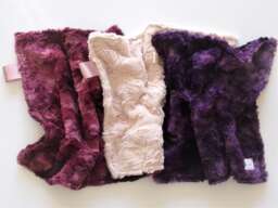 Baby Lovey Blanket, Minky Lovey, Girl Small Modern Pink/Blush/Purple Modern, Ready To Ship - thumbnail 1