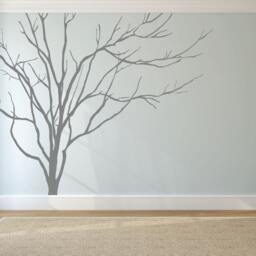 Vinyl Art Realistic Winter Tree Branch Stick On Wall Sticker Decals Home Decor By Decalisland -Winter Decal Sd 051 - thumbnail 2