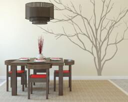 Vinyl Art Realistic Winter Tree Branch Stick On Wall Sticker Decals Home Decor By Decalisland -Winter Decal Sd 051 - thumbnail 1