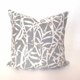 Greige Botanical Pillow Cover - thumbnail 1