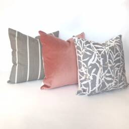 Greige Botanical Pillow Cover - thumbnail 2
