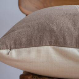 "Handmade Hmong Hemp Pillow Cover Tribal Embroidered Design - 22"" X 22" - thumbnail 4