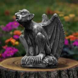 Concrete Gargoyle Sculpture Guardian Monster Decoration Cement Statue Monster Lover Gift Halloween Ornament Gardne Art - thumbnail 1