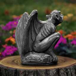 Concrete Gargoyle Sculpture Guardian Monster Decoration Cement Statue Monster Lover Gift Halloween Ornament Gardne Art - thumbnail 4