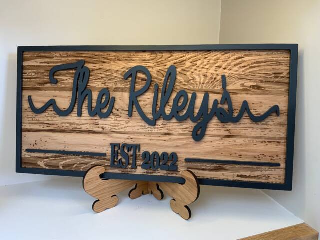 Last Name Sign - Family Welcome Wall Decor Mr & Mrs -Rustic Farmhouse Housewarming Gift Personalized