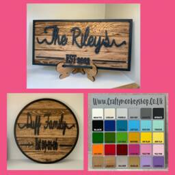Last Name Sign - Family Welcome Wall Decor Mr & Mrs -Rustic Farmhouse Housewarming Gift Personalized - thumbnail 3