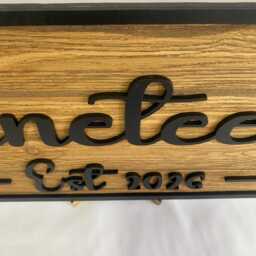 Last Name Sign - Family Welcome Wall Decor Mr & Mrs Rustic Farmhouse Housewarming Gift - thumbnail 2
