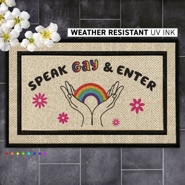 Celebrate Pride Month With A Personalized Doormat - Custom Lgbtq+ Welcome Mat - image 1