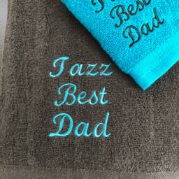 Golf Towel Set/No 1 Dad/ Dad Present/ Gift Set/ Best Fathers Day - thumbnail 4