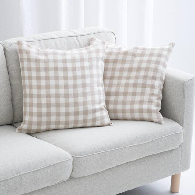Natural Linen Pillow Cover Softened Decorative Cushion Case - image 1