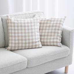 Natural Linen Pillow Cover Softened Decorative Cushion Case - thumbnail 1