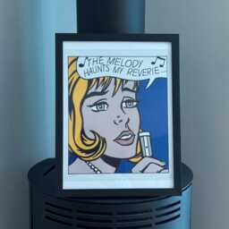 Roy Lichtenstein The Melody Haunts My Reverie Print Framed Black - thumbnail 2