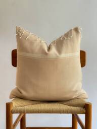 Hand Woven Natural Fiber Pillow Cover - thumbnail 1
