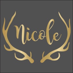 Personalized Antlers Name Wall Decal, Choose Font & Color, Gold Decals, Stickers For Girls, Boys, Nursery Dorm Room C354 - thumbnail 2