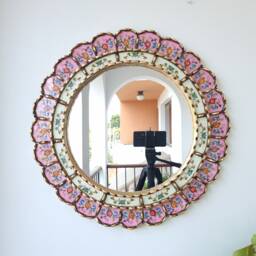 "Peruvian Mirrors ""Harmonious Pink 50cm"