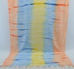 Turkish Towel, Dye Beach Towel, Colorful Towel, Handmade Towel, Batik Towel, Turkish Peshtemal, 38''x65 - thumbnail 1