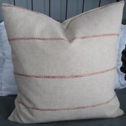 4 Colorsfarmhouse Pillow Cover.slipcover.toss Pillow.linen Blend.chenille Stripe.throw Pillows.slipcovers.pillow Covers - thumbnail 4