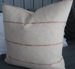 4 Colorsfarmhouse Pillow Cover.slipcover.toss Pillow.linen Blend.chenille Stripe.throw Pillows.slipcovers.pillow Covers - thumbnail 1