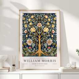 William Morris Print, Art, Exhibition Poster, Uk, Tree Of Life, Life Artwork, Print - thumbnail 1