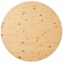 Diy Round Dining Table Top, Solid Pine Coffee Kitchen Center Table, Custom Top Only - thumbnail 2