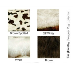 Plush Faux Sheepskin Rug - Shag Throw, Animal Friendly Fur Accents Usa - thumbnail 2
