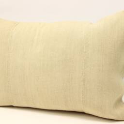 Turkish Kilim Lumbar Pillow Cover, Vintage Wool 16x24 - thumbnail 3