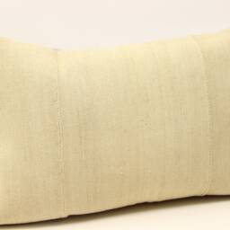Turkish Kilim Lumbar Pillow Cover, Vintage Wool 16x24 - thumbnail 2