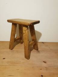 Rustic Wooden Milking Stool