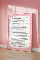 Gloria's Monologue Print - Home Wall Decor Art Feminism - thumbnail 1
