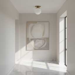Flush Mount Ceiling Light With 6 - thumbnail 3